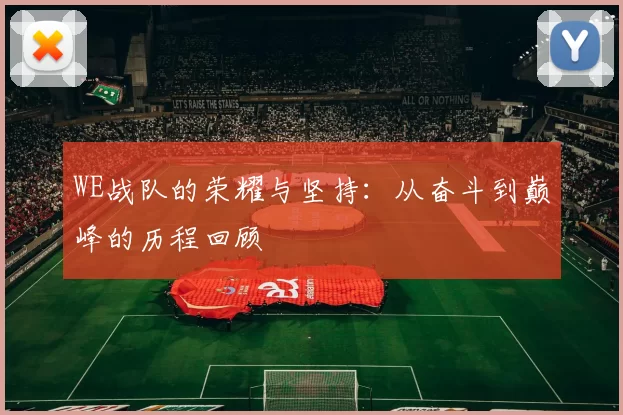 WE战队的荣耀与坚持:从奋斗到巅峰的历程回顾